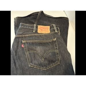 Levi's 501XX Button Fly Vintage 42x34, Black Fade Distress, 90s, *Super Cool